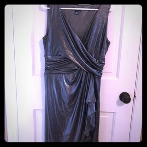 Faux wrap dress